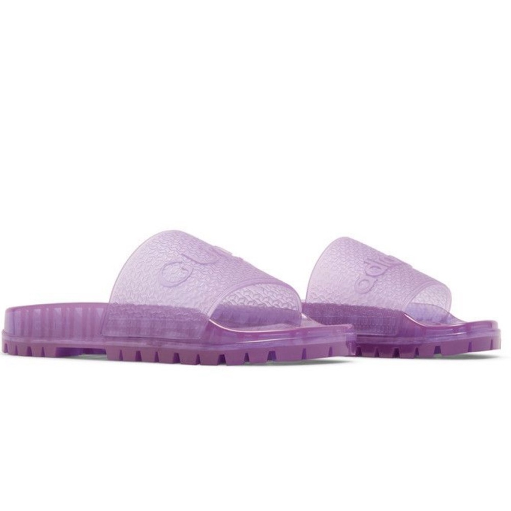 Gucci x Adidas Women's Purple Slide Sandals